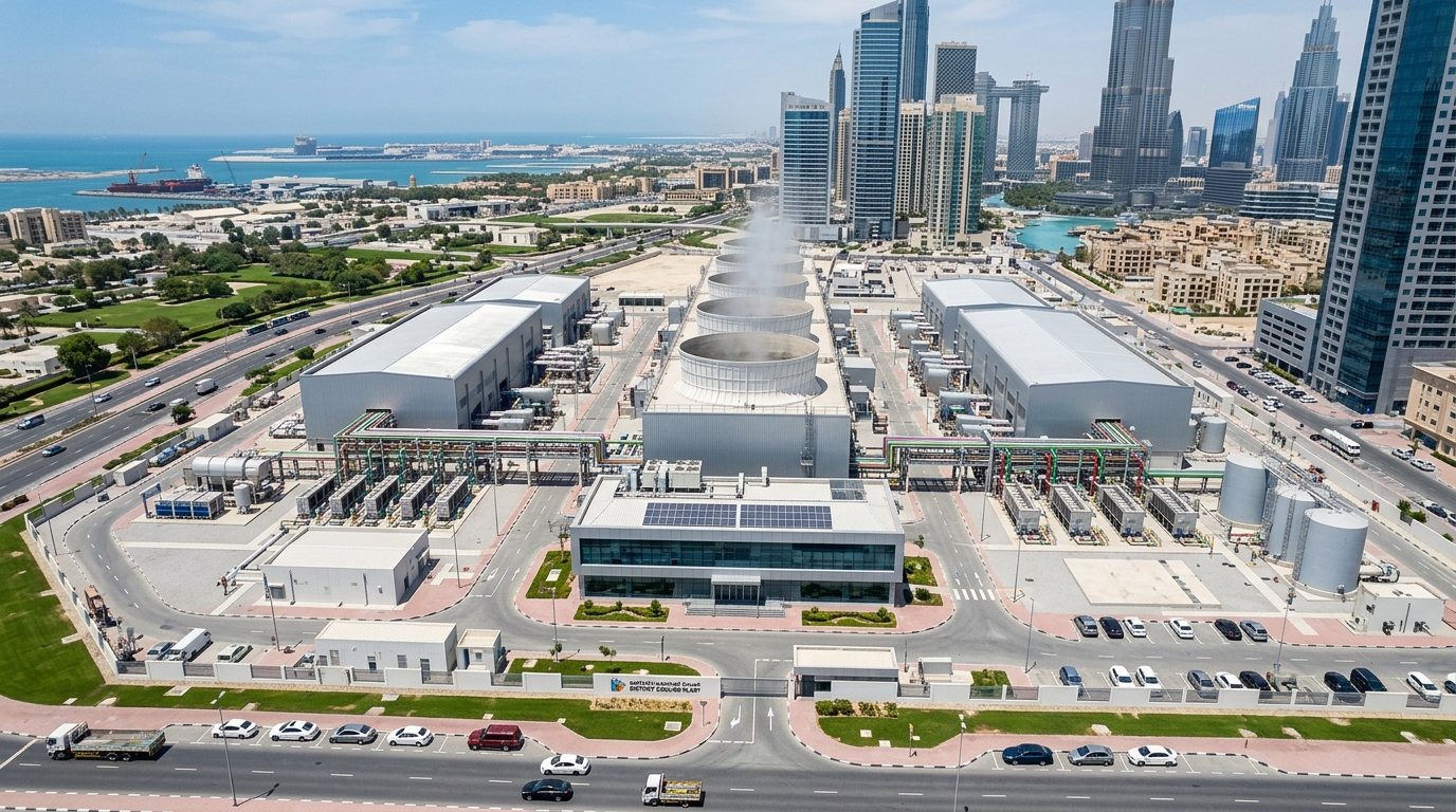 District cooling plant facility overview